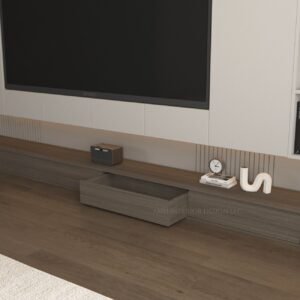 WALNUT HALF CUT MEDIA WALL - Image 3