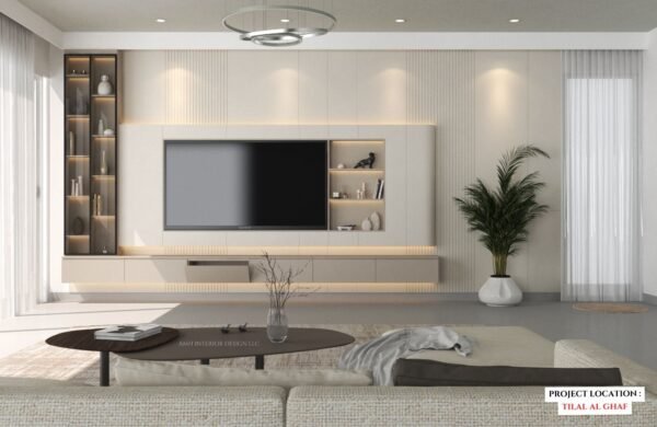 LUNA DE PLATA TV UNIT WALL