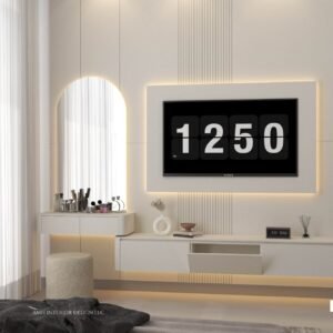 WHITE HEATHER TV UNIT WALL + DRESSER WALL - Image 2