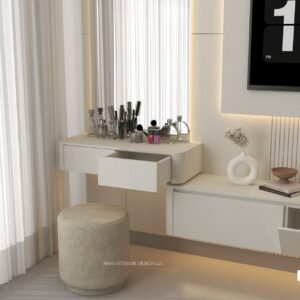 WHITE HEATHER TV UNIT WALL + DRESSER WALL - Image 3