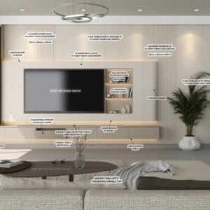 LUNA DE PLATA TV UNIT WALL - Image 4