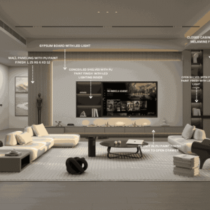 BERENJENA CLARA MEDIA WALL - Image 4