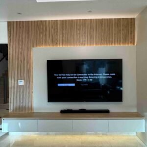 WHITE ASH OAK TV UNIT WALL - Image 10