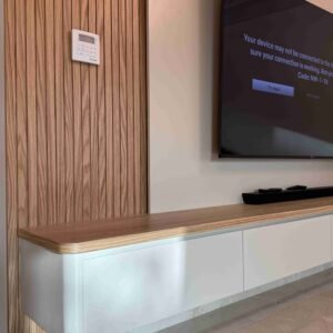 WHITE ASH OAK TV UNIT WALL - Image 11