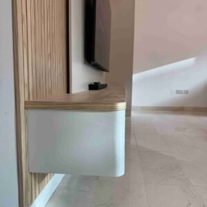 WHITE ASH OAK TV UNIT WALL - Image 12