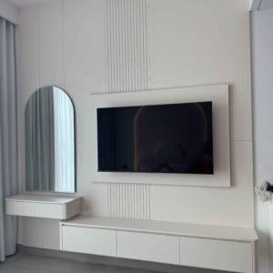 WHITE HEATHER TV UNIT WALL + DRESSER WALL - Image 7