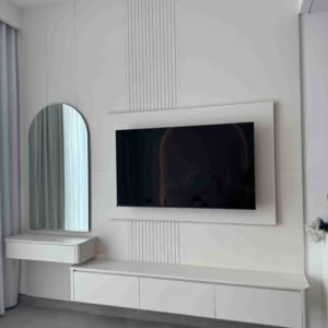 WHITE HEATHER TV UNIT WALL + DRESSER WALL - Image 8